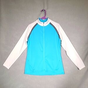 Footjoy Womens Full Zip Embroidered Sleeve Performance Golf Jacket Size Medium